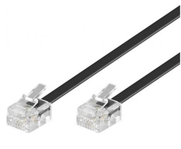 Astrotek Telephone 2m extension cable 6p4c Plug/Plug ,with 2xRJ11 6P4c Plugs, Black PVC Jacket.-RoHS ~W2492ACB Astrotek Telephone 2m extension cable 6p4c Plug/Plug ,with 2xRJ11 6P4c Plugs, Black PVC Jacket.-RoHS ~W2492ACB